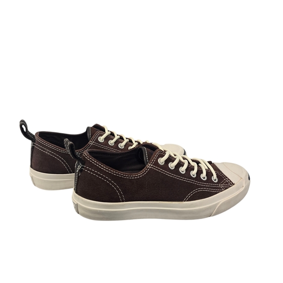 Vintage Converse Jack Purcell Brown Men\'s 5.5 Women\'s Size 7 - Picture 3 of 11